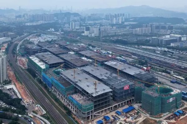 股票配资知识 深圳：多式联运国家物流枢纽钢结构主体完工