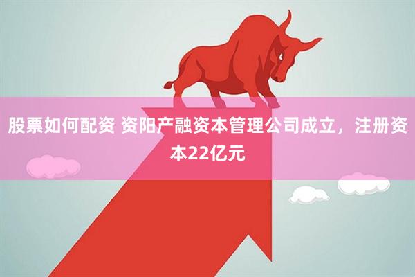股票如何配资 资阳产融资本管理公司成立，注册资本22亿元